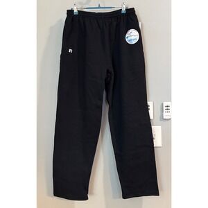 Russell Athletic Y2K Dri Power Sweatpants Black Mens Medium Elastic Waist Logo